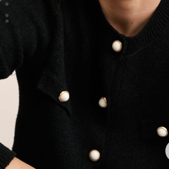 MNG Knitted Cardigan with Jewel Buttons - Size M - Picture 3 of 7